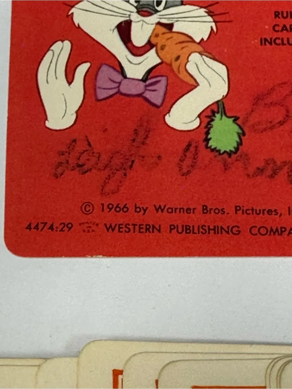 Vintage Bugs Bunny Card Game Whitman 1966 Complete 4474:29 W/Case O2